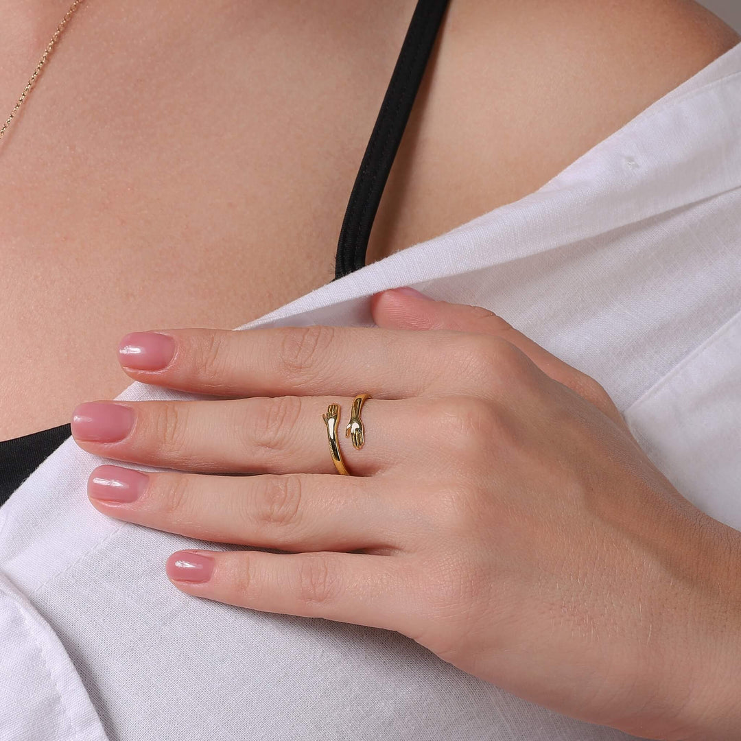 Rose Gold Sarılma Yüzük