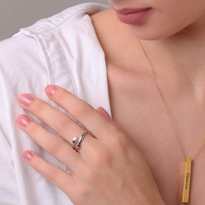 Rose Gold Sarılma Yüzük